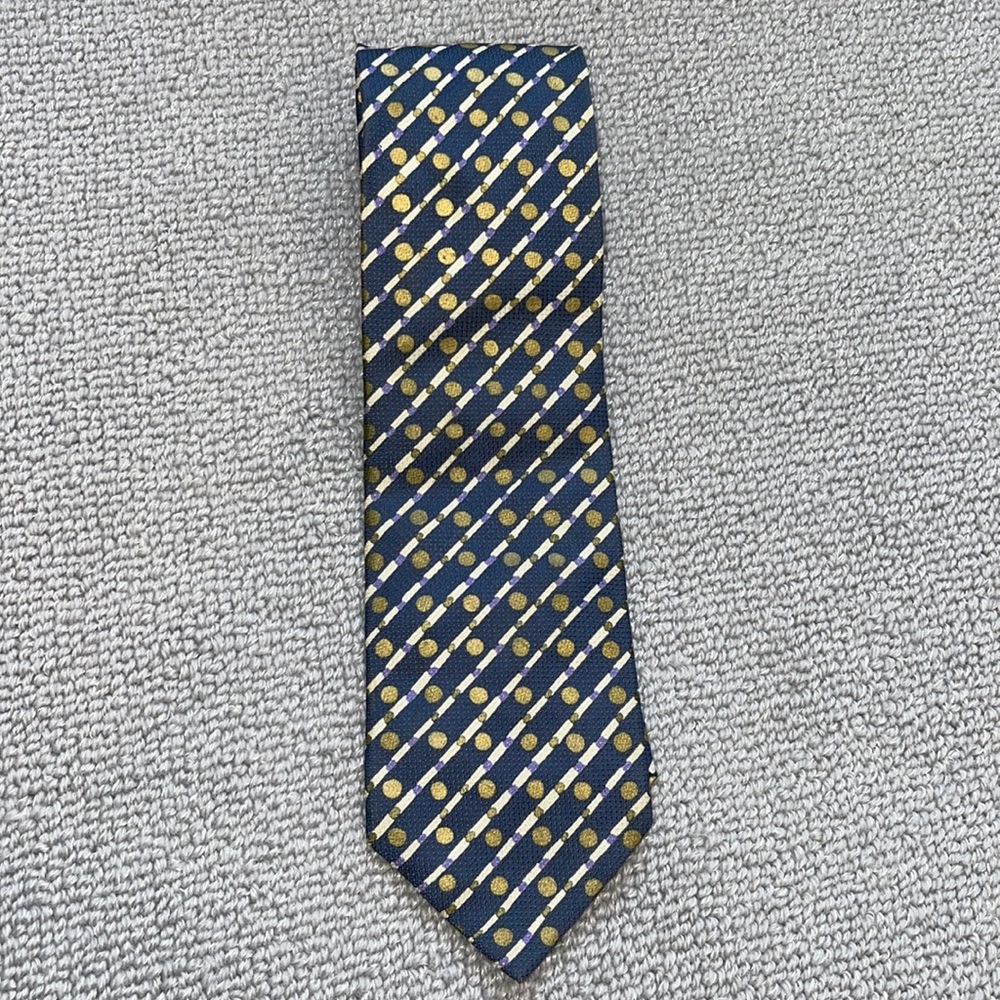 Brioni Blue Dotted Tie